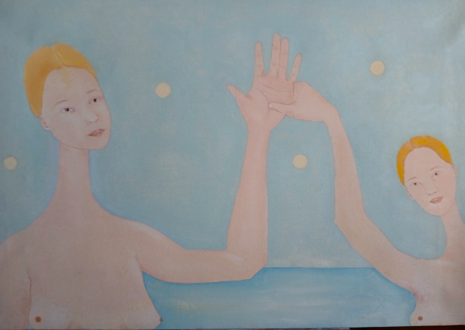 Dance of virgin to the stars