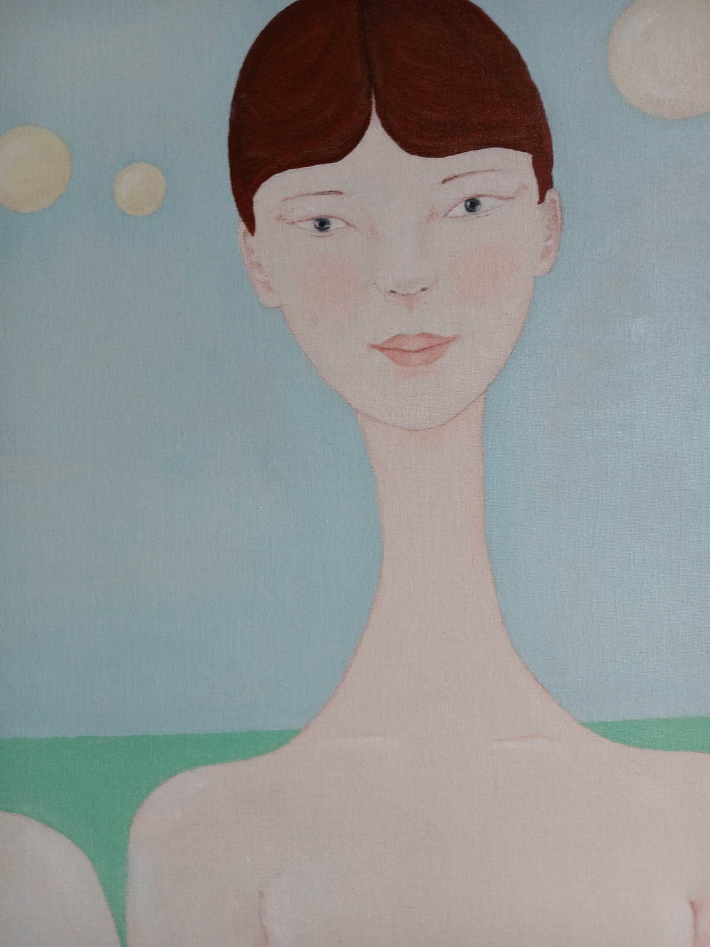 Two female beings in the countryside