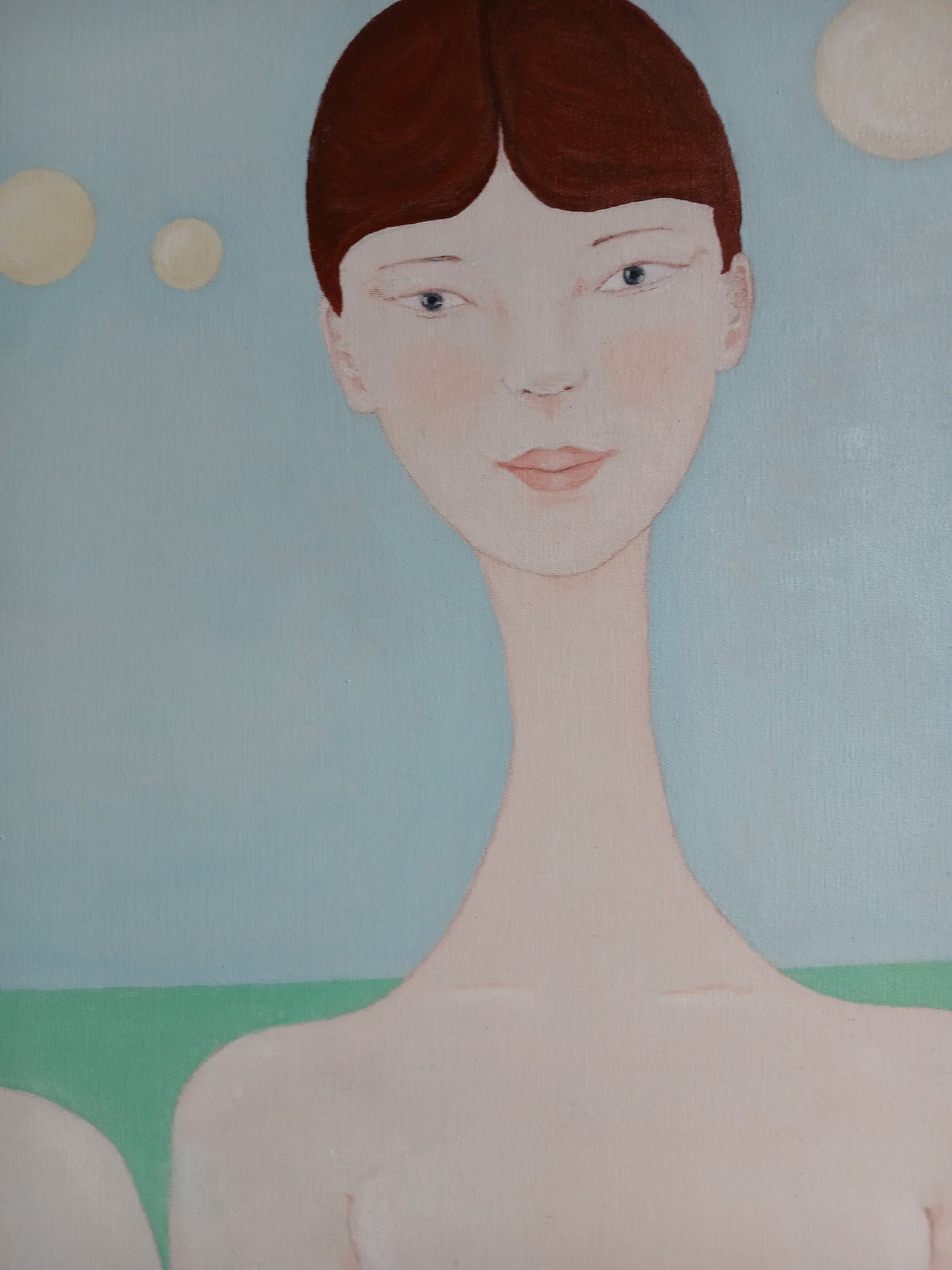 Two female beings in the countryside