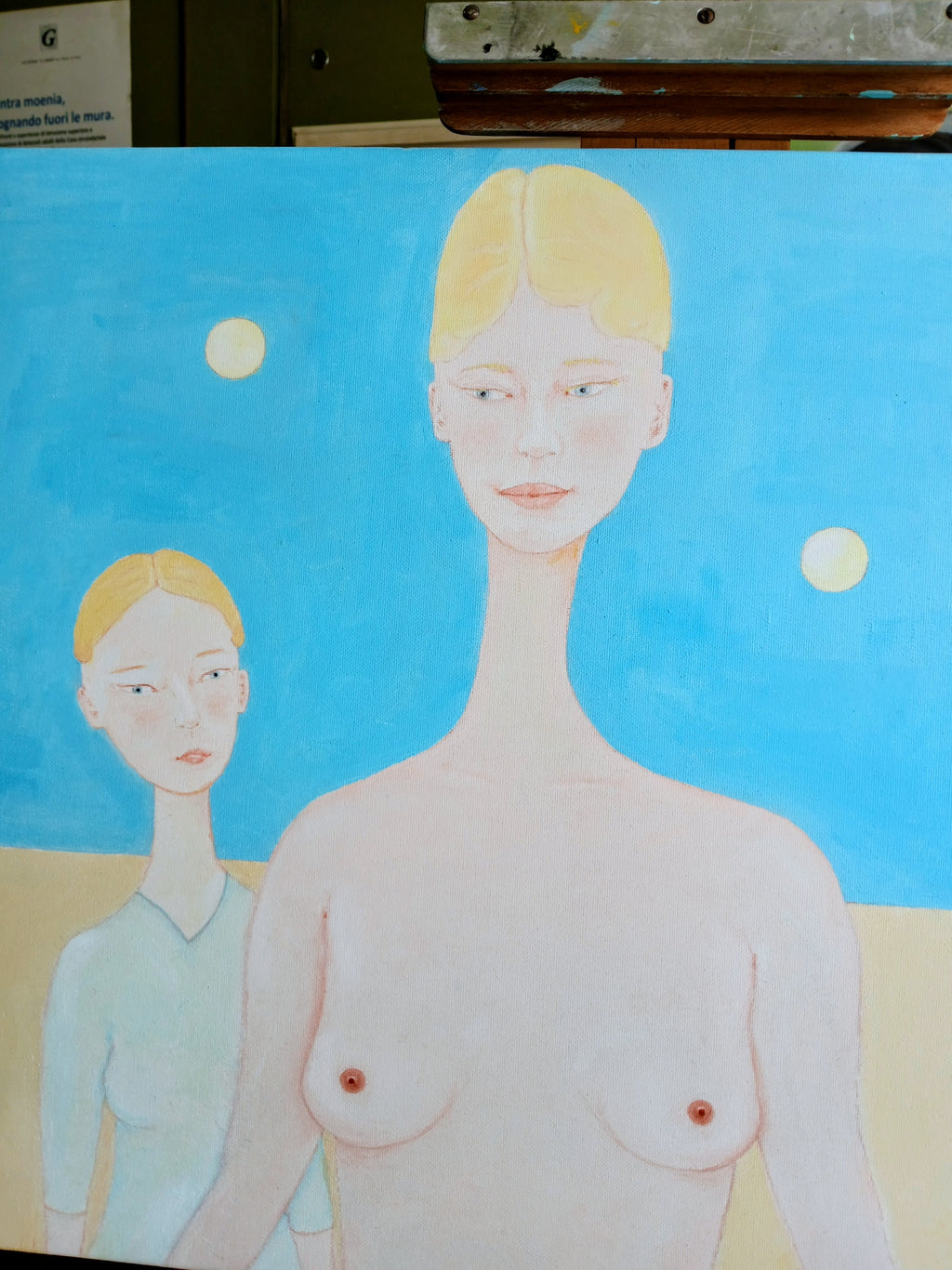 Earth's japanese woman, Ayu,  meets two female beings on Andromeda Galaxy