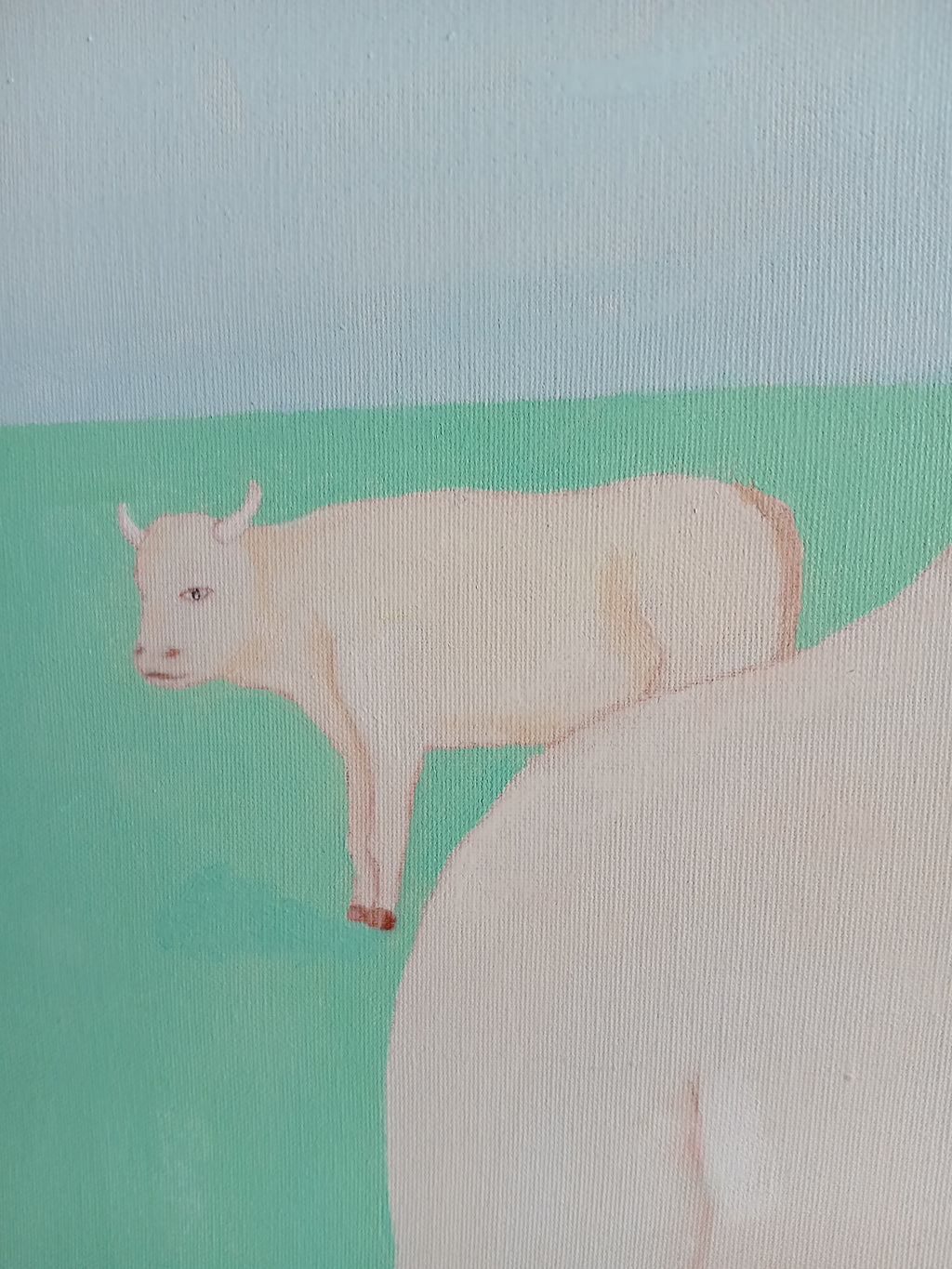 Two female beings in the countryside