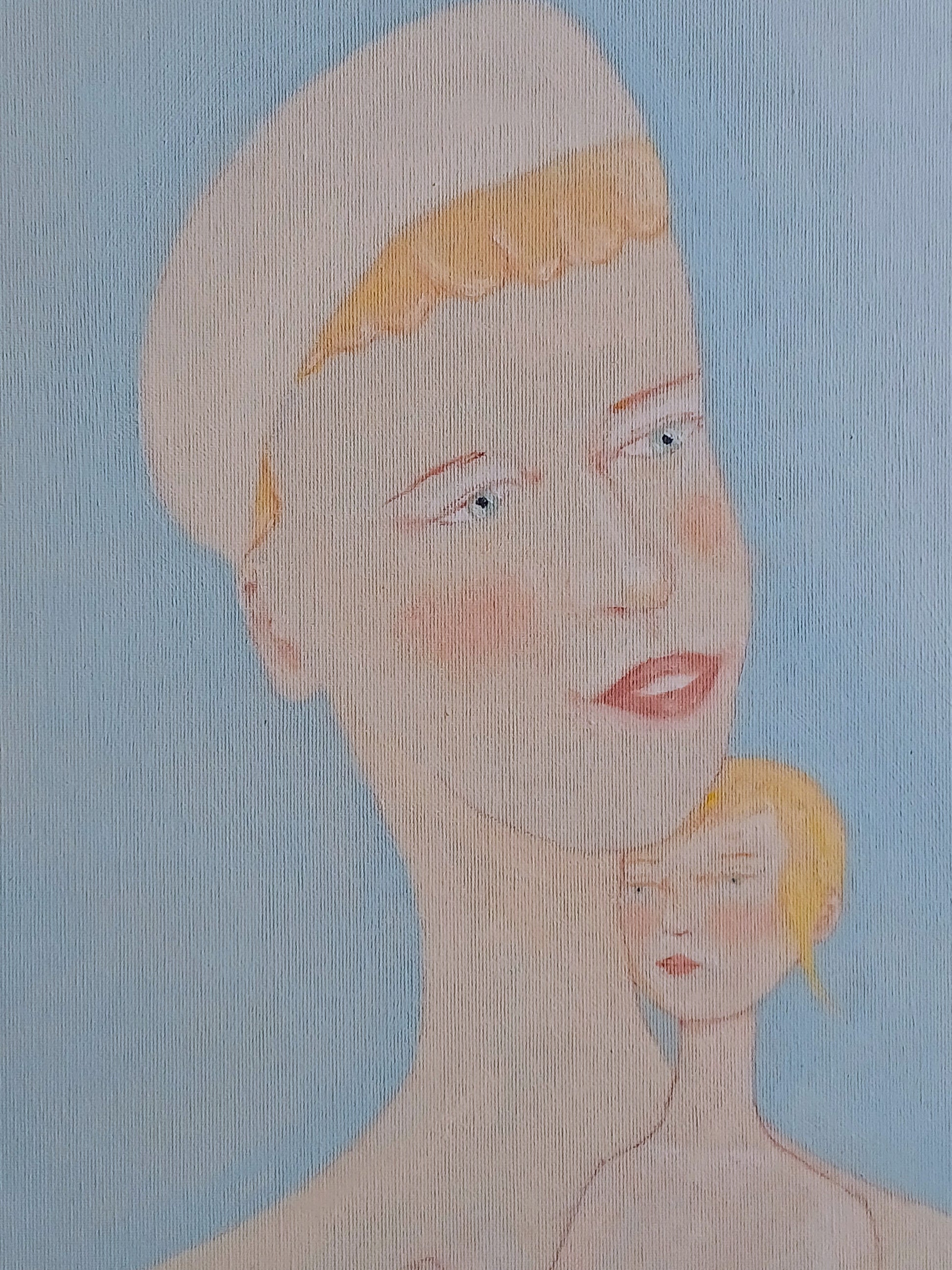 Mother and child in her arms